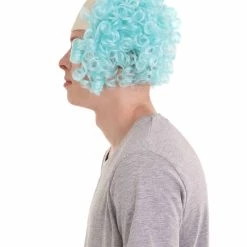 HPO Mens Scary Bald Clown Curly Wigs Collection | Cosplay Halloween Wigs Men's