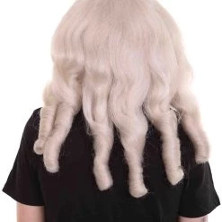 HPO Professional Mens Santa Wig And Full Beard Set | Grey Holiday Wigs | Premium Breathable Capless Cap Men's