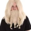 HPO Film Pirate Mens Wig And Full Beard Set | Cosplay Halloween Wig | Multiple Colors | Premium Breathable Capless Cap