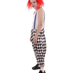 HPO Adult Men's Nightmare Clown Scary Costume | Multi Halloween Costume