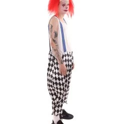 HPO Adult Men's Nightmare Clown Scary Costume | Multi Halloween Costume