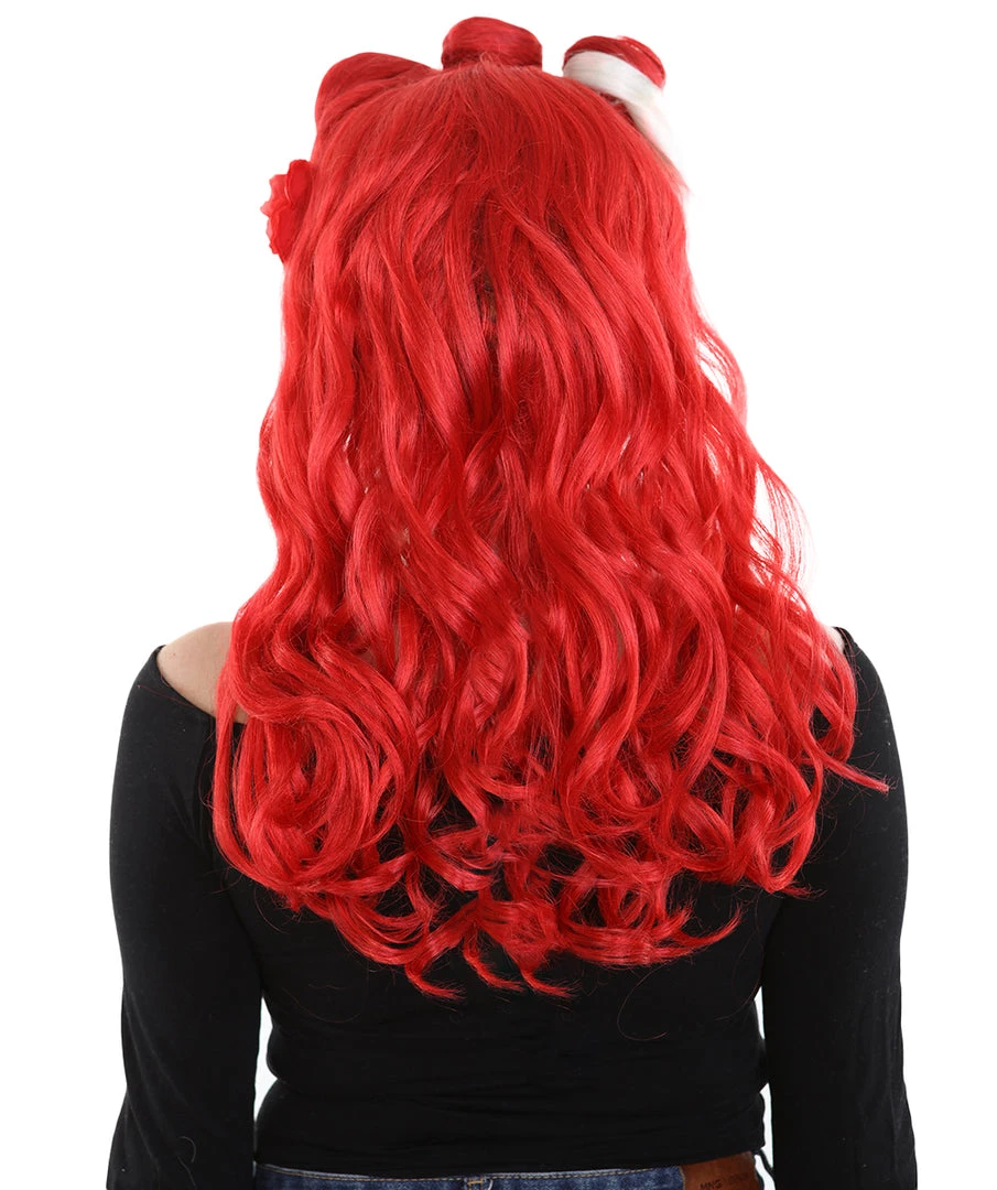 HPO Retro Pin Up Womens Wig | Party Ready Fancy Cosplay Halloween Wig | Premium Breathable Capless Cap