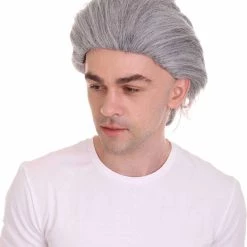 HPO Old-Men Wig | Grey Party Wigs | Premium Breathable Capless Cap