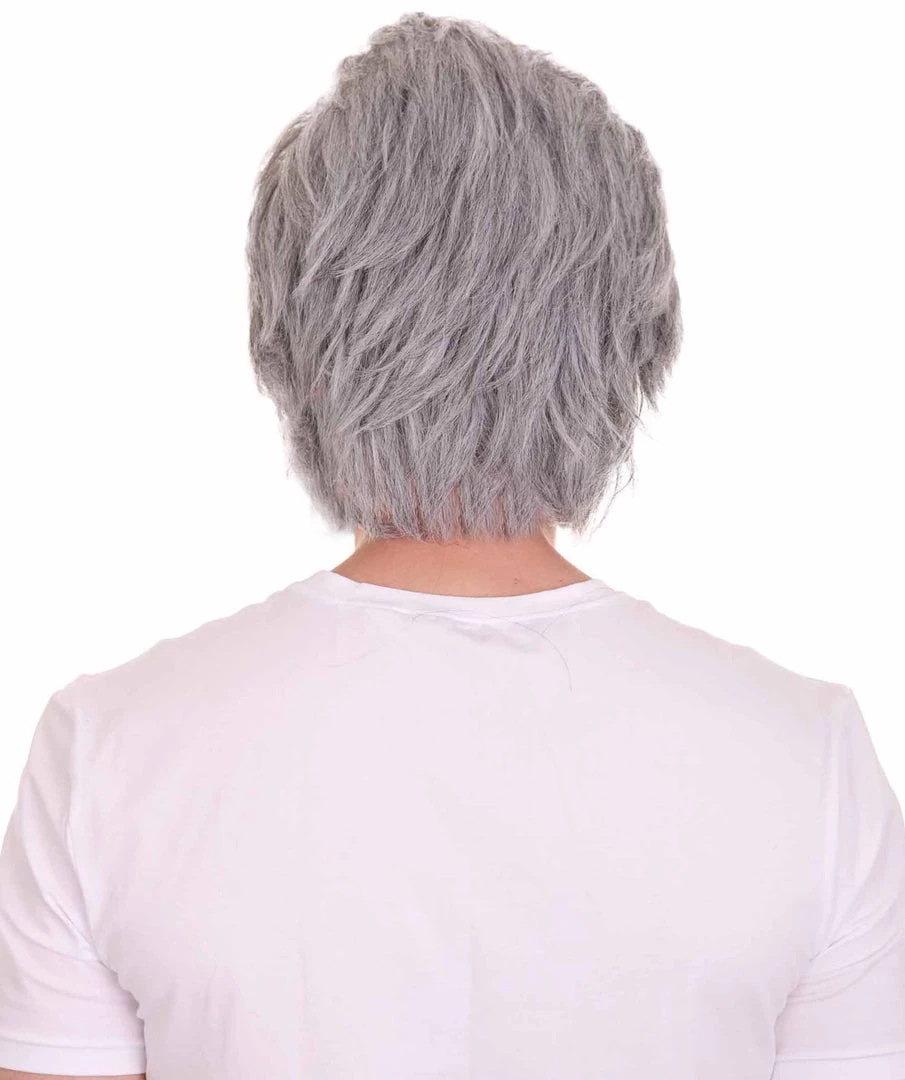 HPO Old-Men Wig | Grey Party Wigs | Premium Breathable Capless Cap