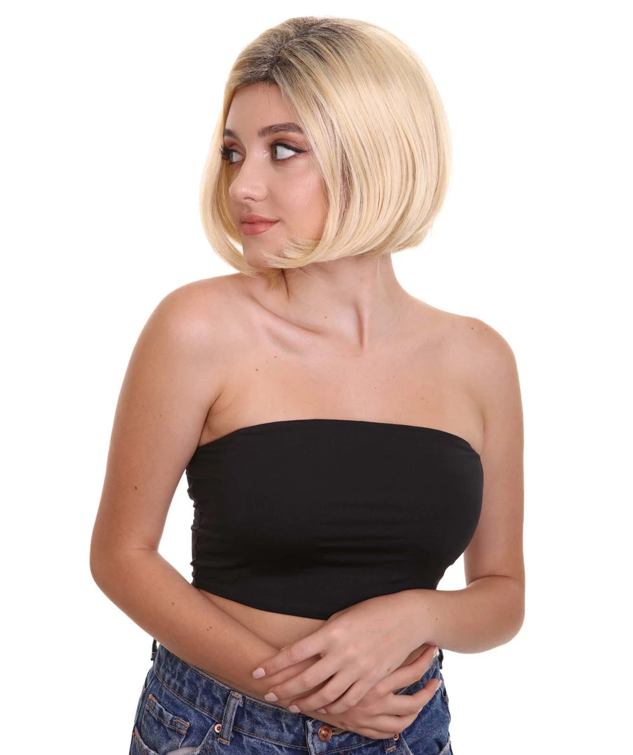 HPO Adult Women's SciFi Doctor Wig | Golden Brown