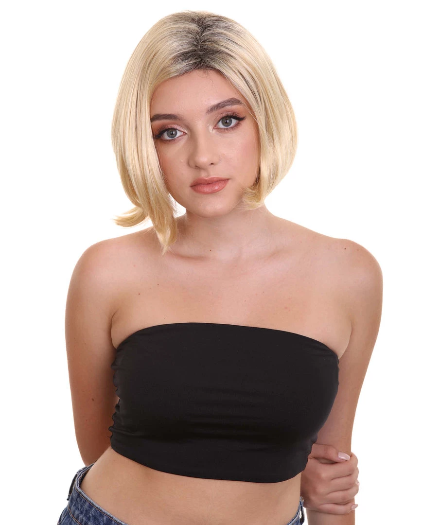 HPO Adult Women's SciFi Doctor Wig | Golden Brown