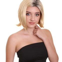 HPO Adult Women's SciFi Doctor Wig | Golden Brown