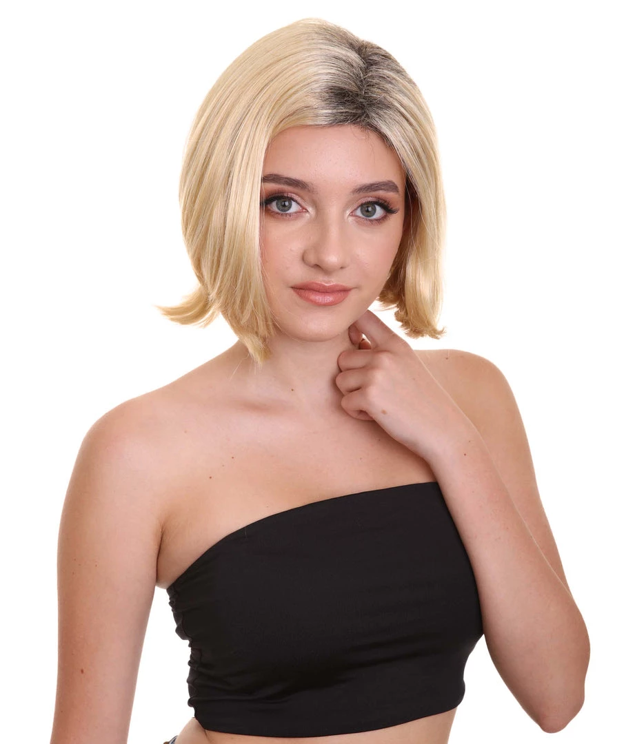 HPO Adult Women's SciFi Doctor Wig | Golden Brown