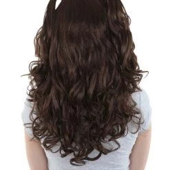 HPO Jubilee Womens Wig | Dark Auburn Party Ready Fancy Cosplay Wig | Premium Breathable Capless Cap Men's