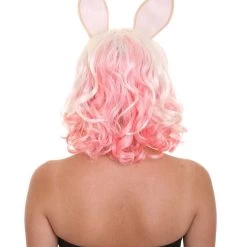HPO Easter Bunny Womens Wig | Two-toned Wig | Premium Breathable Capless Cap
