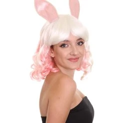 HPO Easter Bunny Womens Wig | Two-toned Wig | Premium Breathable Capless Cap