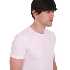 HPO Movie Day Of The Dead | Black Movie Mens Wig | Premium Breathable Capless Cap Men's