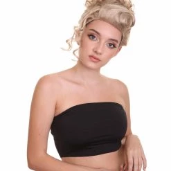 HPO Womens Short Length Blonde Curly Pinned Up Calm Down Cosplay Wig | Premium Breathable Capless Cap Women's