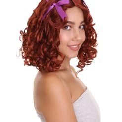 HPO The Unfortunate Miss Splats Wig | Brown TV/Movie Wigs | Premium Breathable Capless Cap