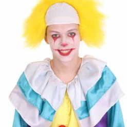 HPO Half Bald Head Men Curly Wig