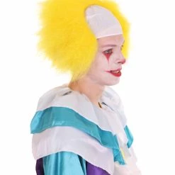 HPO Half Bald Head Men Curly Wig