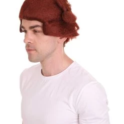 HPO Blocks Men's Wig | Burgundy TV/Movie Wigs | Premium Breathable Capless Cap