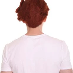 HPO Blocks Men's Wig | Burgundy TV/Movie Wigs | Premium Breathable Capless Cap