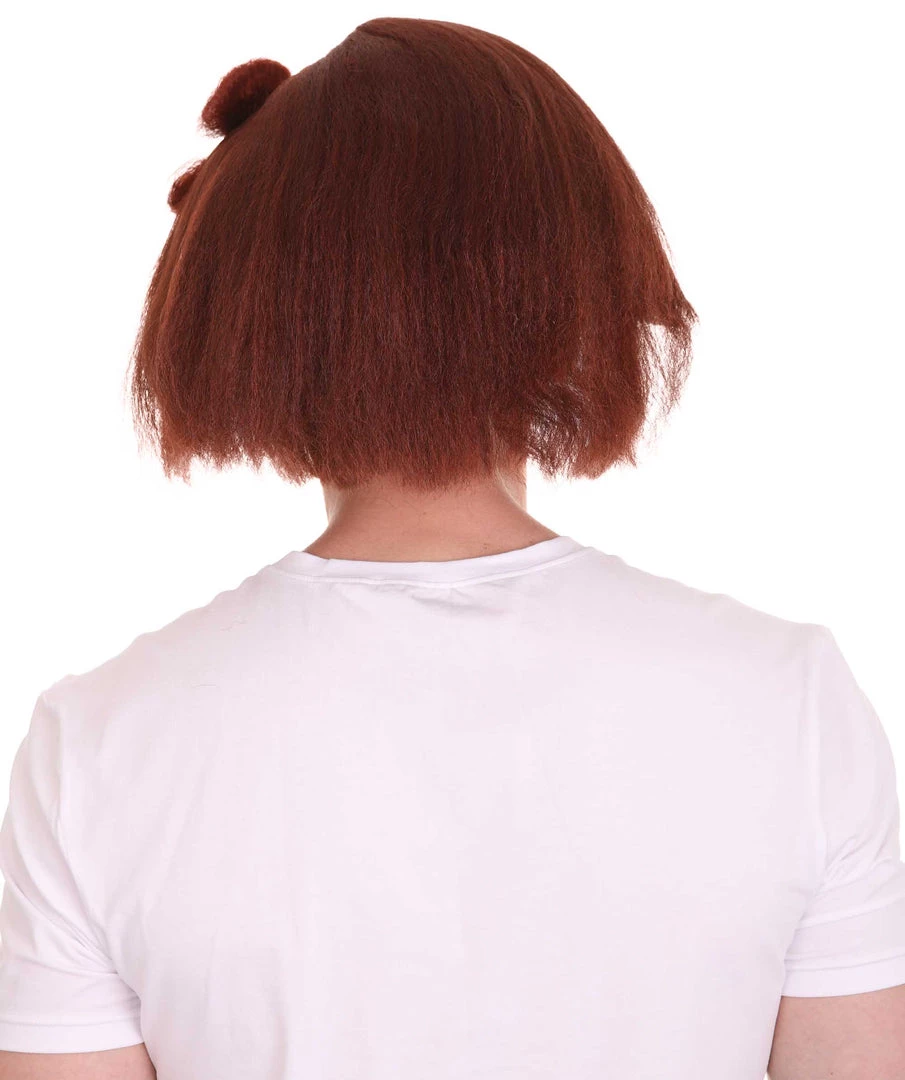 HPO Blocks Men's Wig | Burgundy TV/Movie Wigs | Premium Breathable Capless Cap