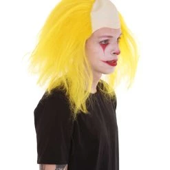 HPO Men's Half Bald Head Funny Men Wig Collections