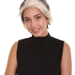 HPO Women's Short Length Side Part Dirty Blonde Straight Wig