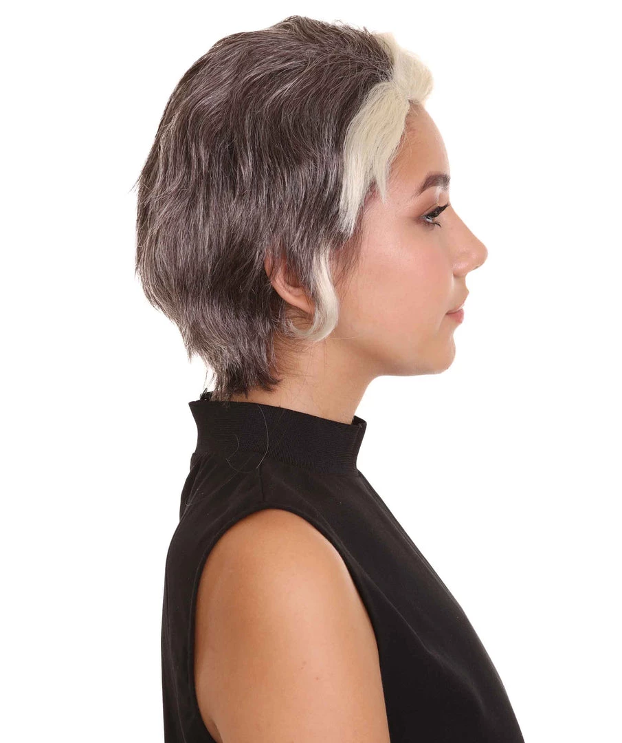 HPO Women's Short Length Side Part Dirty Blonde Straight Wig