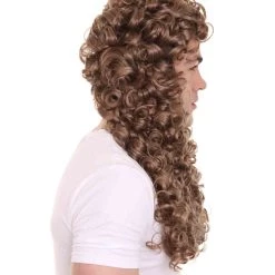 HPO Nobleman Mens Wig | Brown Cosplay Halloween Wig | Premium Breathable Capless Cap