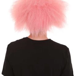 HPO Half Bald Head Men Curly Wig