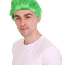HPO Men's Green Wig | Premium Breathable Capless Cap