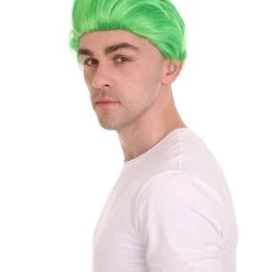 HPO Men's Green Wig | Premium Breathable Capless Cap