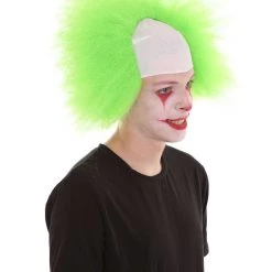 HPO Half Bald Head Men Curly Wig