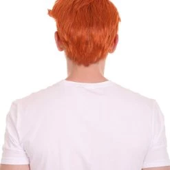 HPO Men Short Funny Wig With Eye Glass | Premium Breathable Capless Cap Men's