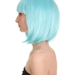 HPO Womens Bob Wig | Glamour Medium Bob Cosplay Halloween Wig | Premium Breathable Capless Cap
