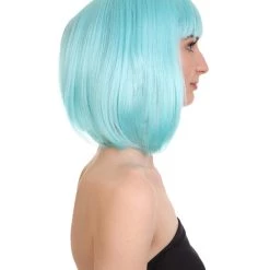 HPO Womens Bob Wig | Glamour Medium Bob Cosplay Halloween Wig | Premium Breathable Capless Cap