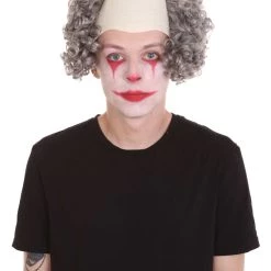 HPO Half Bald Head Curly Men Wig Collection | Premium Breathable Capless Cap Men's