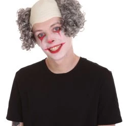 HPO Half Bald Head Curly Men Wig Collection | Premium Breathable Capless Cap Men's