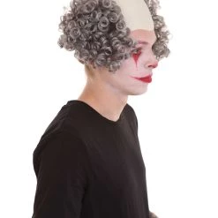 HPO Half Bald Head Curly Men Wig Collection | Premium Breathable Capless Cap Men's