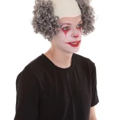 HPO Half Bald Head Curly Men Wig Collection | Premium Breathable Capless Cap Men's