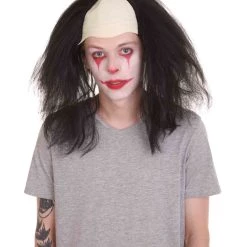 HPO Men's Half Bald Head Funny Men Wig Collections