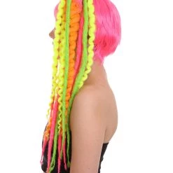 HPO Women's Crazy Dolly Clown Womens Wig | Character Cosplay Halloween Wig | Premium Breathable Capless Cap