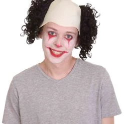 HPO Half Bald Head Curly Men Wig Collection | Premium Breathable Capless Cap Men's