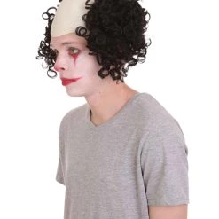 HPO Half Bald Head Curly Men Wig Collection | Premium Breathable Capless Cap Men's