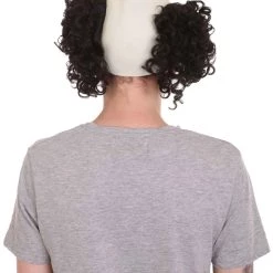 HPO Half Bald Head Curly Men Wig Collection | Premium Breathable Capless Cap Men's