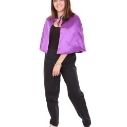 HPO Adult Women's Vampire Cape | Purple & Black Halloween Costume