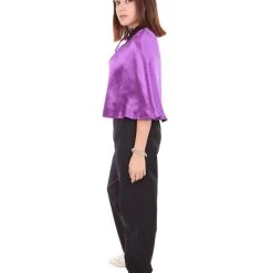 HPO Adult Women's Vampire Cape | Purple & Black Halloween Costume