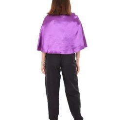 HPO Adult Women's Vampire Cape | Purple & Black Halloween Costume