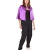 HPO Adult Women's Vampire Cape | Purple & Black Halloween Costume