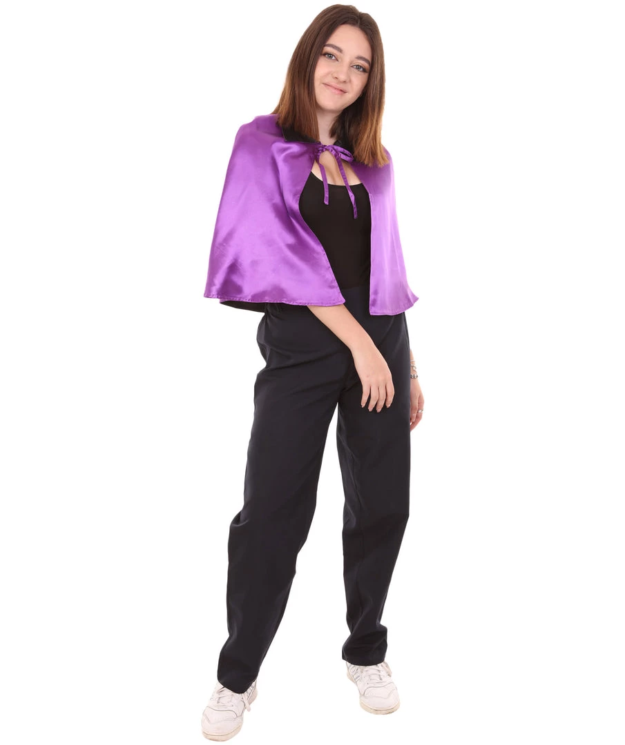 HPO Adult Women's Vampire Cape | Purple & Black Halloween Costume