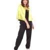 HPO Adult Women's Vampire Cape Costume | Yellow & Black Halloween Costume