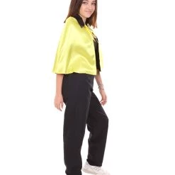 HPO Adult Women's Vampire Cape Costume | Yellow & Black Halloween Costume